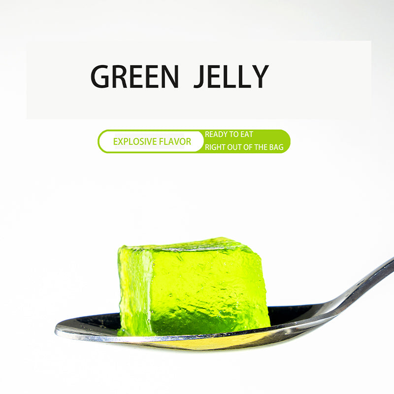 Wholesale price: affordable 1KG green grape jelly pudding, fruit tea, pearl jelly ingredients/1KG of green grapes flavored crystal fruit east cold drink concentrated ingredients are directly eaten wholesale