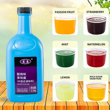 Cargar imagen en el visor de la galería, Sour plum juice 8 times juice milk tea shop special concentrated fruit juice drink fruity thick mud blueberry juice concentrate/8 times sour plum juice milk tea shop special strawberry flavor concentrated fruit juice drink fruity and high-quality