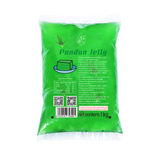 Cargar imagen en el visor de la galería, 1KG hot-selling good-tasting and pandan jelly can be directly consumed, milk tea, beverage stores, commercial wholesale/Pure jelly 1KG colorful jelly syrup dessert special ingredients for household and commercial use