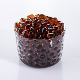 1KG Chinese wholesaler bubble tea supply crispy brown sugar flavored crystal bubble/Factory direct sales of brown sugar flavor crystal bubble high-quality instant fruit tea small material bag 1KG