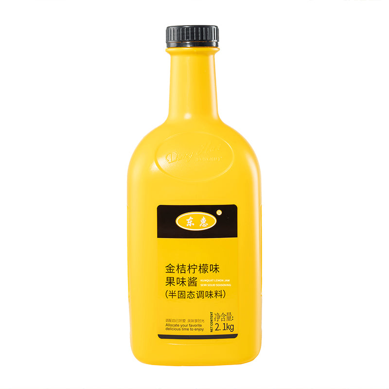 Hot 8 times Concentrated Kumquat Lemon Juice Jam Soft Drinks Bubble Tea Drinks Boba Tea & Baking/Fresh Fruit Kumquat Lemon 8 times concentrated jam juice 2.1KG delicious orange juice new product