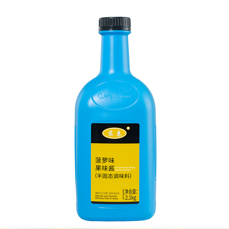 Donghui pineapple juice pineapple juice drink strong berry tea smoothie milk tea raw materials concentrated drink/Hot selling high quality pineapple juice pineapple juice 2.1KG concentrated jam delicious juice