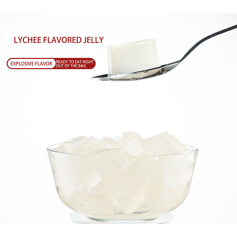 The most popular dessert shop of China supplier supplies small ingredients lychee jelly grape jelly 1KG/Lychee jelly 1KG high quality raw material instant jelly at affordable price wholesale