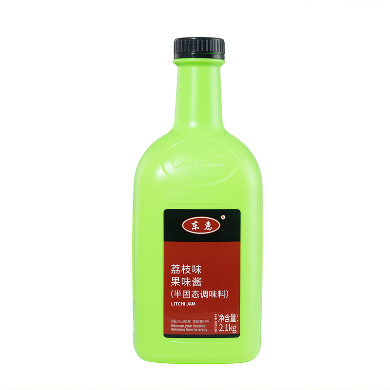 Donghui lychee jam wholesale strawberry jam watermelon jam mango jam ice powder commercial baking pastry ingredients/High Quality Lychee Juice Drink 2.1KG Thick Berry Tea Smoothie bubble tea Raw Materials Commercial Beverage Store Wholesale