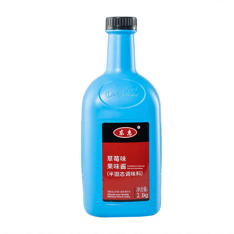 Donghui Strawberry Juice 8 times fruit juice milk tea shop special concentrated fruit juice drink fruity thick mud concentrate/Strawberry flavor 8 times fruit juice milk tea shop special fruit juice drink fruity thick blueberry juice concentrate wholesale