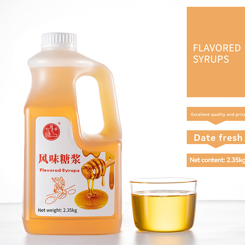 Thumb Hot Selling Product 2.5KG Golden Fructose Flavored Syrup Milk Tea Shop Special High-quality Smoothie/Thumb Premium Factory Supply New 2.5KG Concentrated Syrup Dessert Beverage Baking