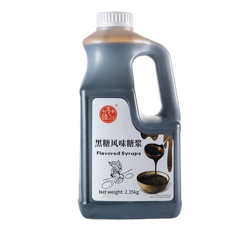 2.35KG brown sugar syrup to ensure the quality of unique fruit syrup concentrated roasted milk syrup/Hot Selling Products Delicious Brown Sugar Syrup Shaved Ice bubble tea Special Fresh Jam